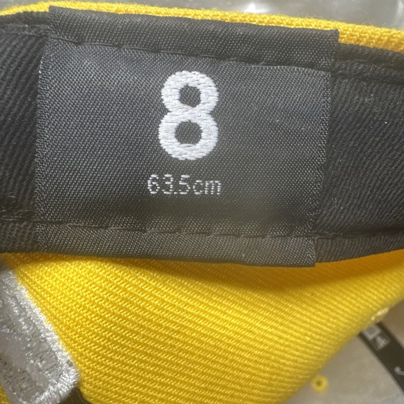 Utah Jazz‎ Fitted Hat 8 Yellow Gray New Era NBA Embroidered Cap Basketball - Picture 6 of 8